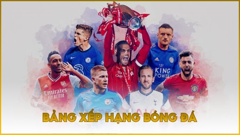 Bảng xếp hạng bóng đá cập nhật theo thời gian thực ngay sau trận đấu